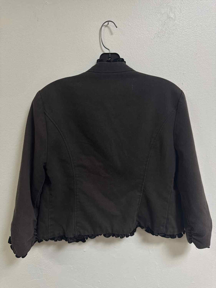 Stooshy Size L Brown 3/4 button down blazer