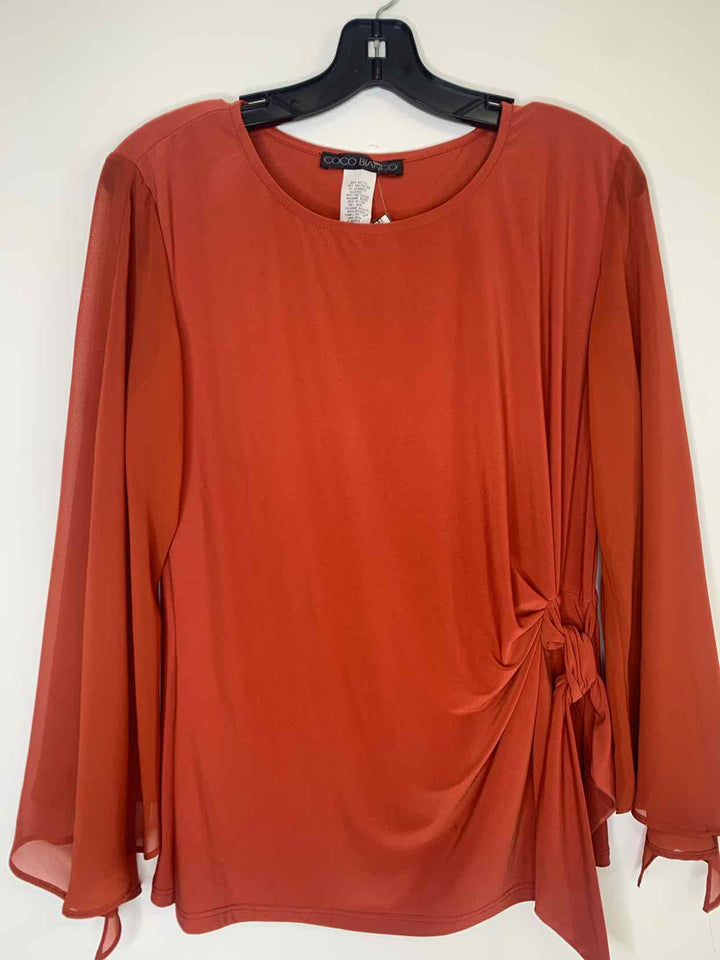 Coco Bianco Women Size L Orange long sleeve top