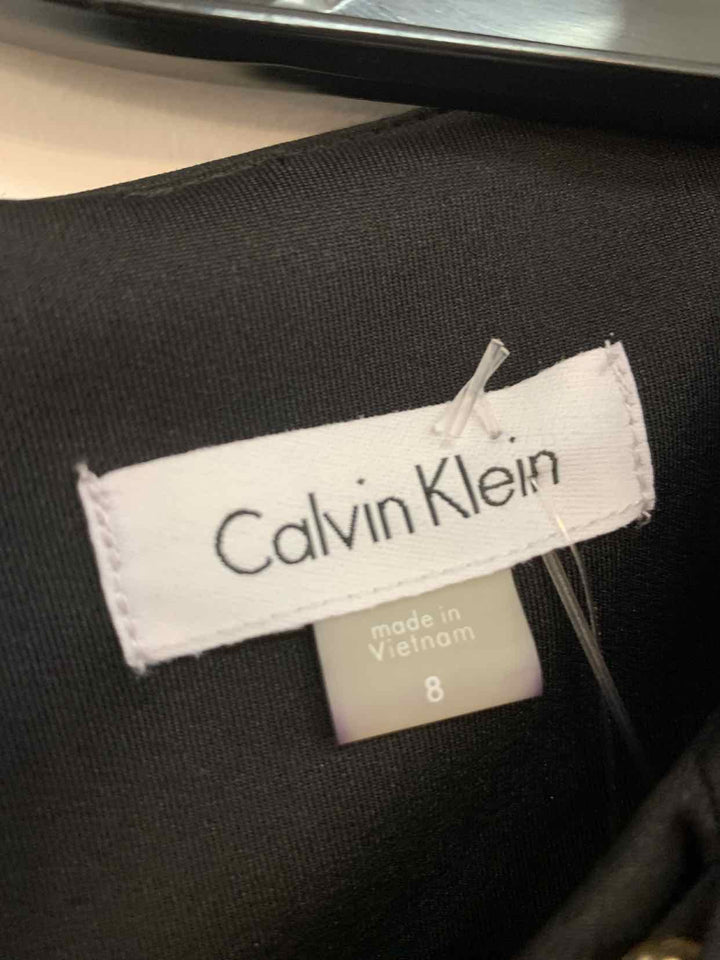 Women Size 8 Calvin Klein Black sleeveless dress