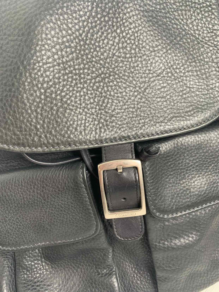 Coach Black backpack purse