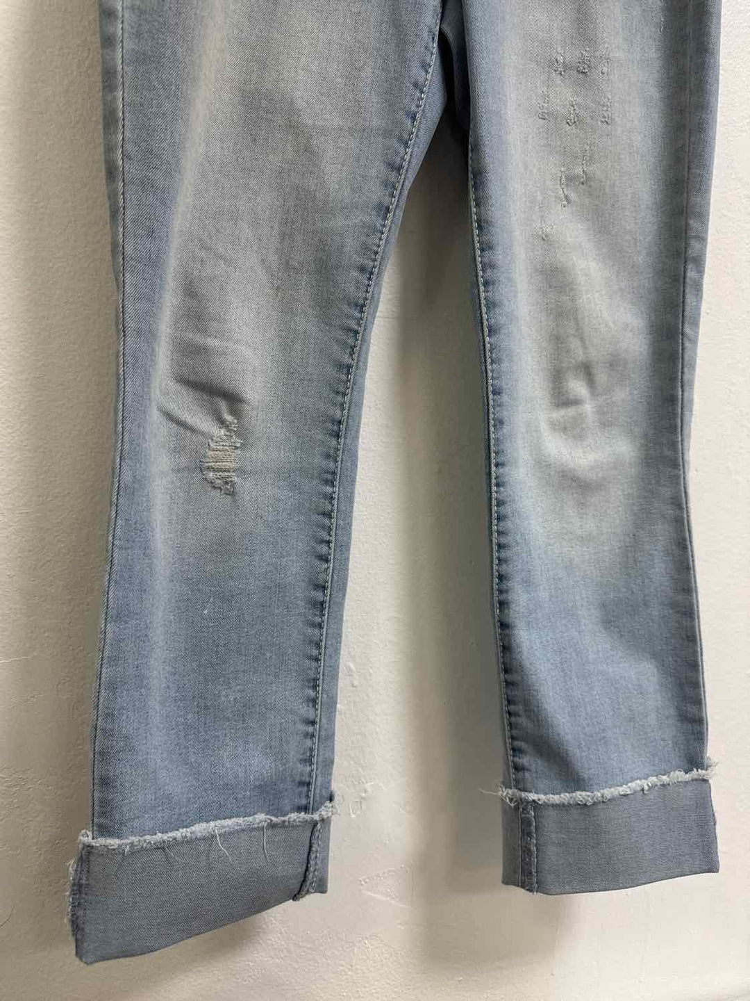 Polo Size 4 Denim Distressed /Fringe jean capri