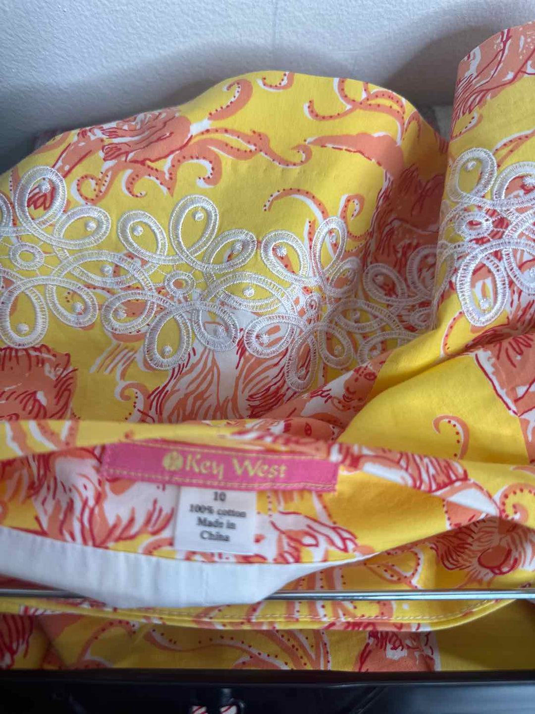 Key West Size 10 Yellow knee length skirt