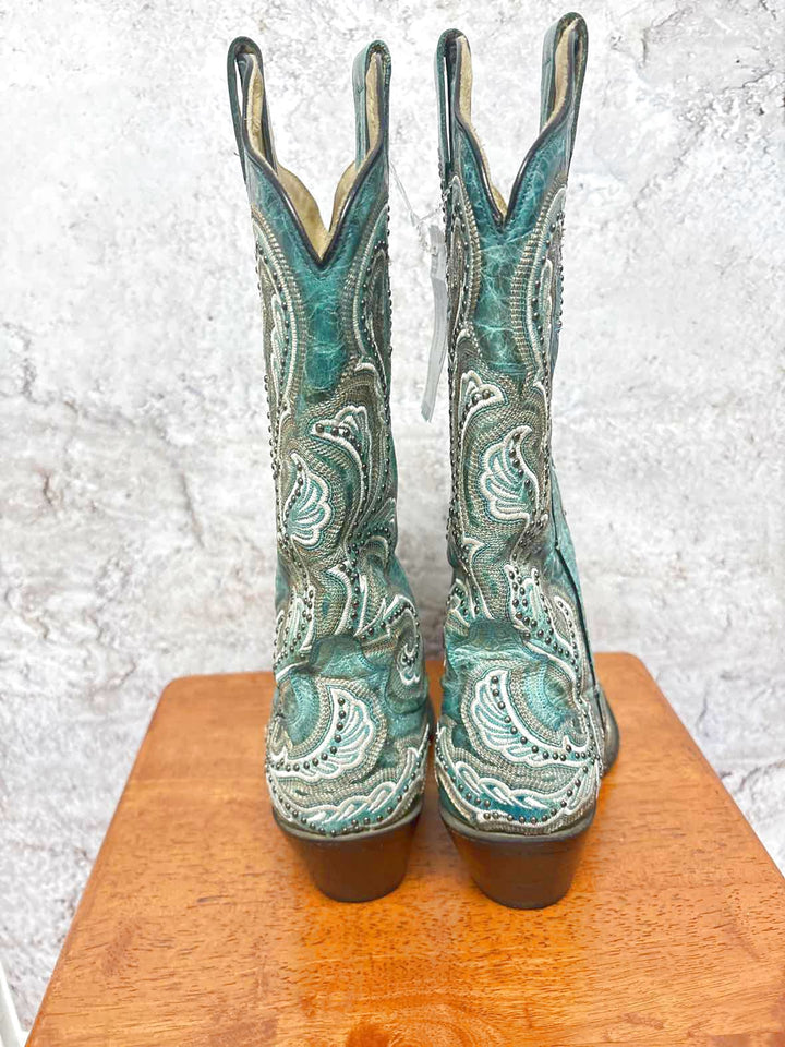 Corral Shoe Size 9.5 Teal cowgirl boot