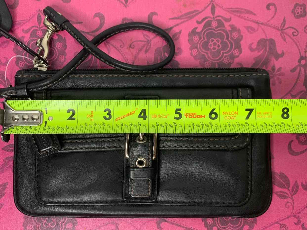 Coach Black wristlet