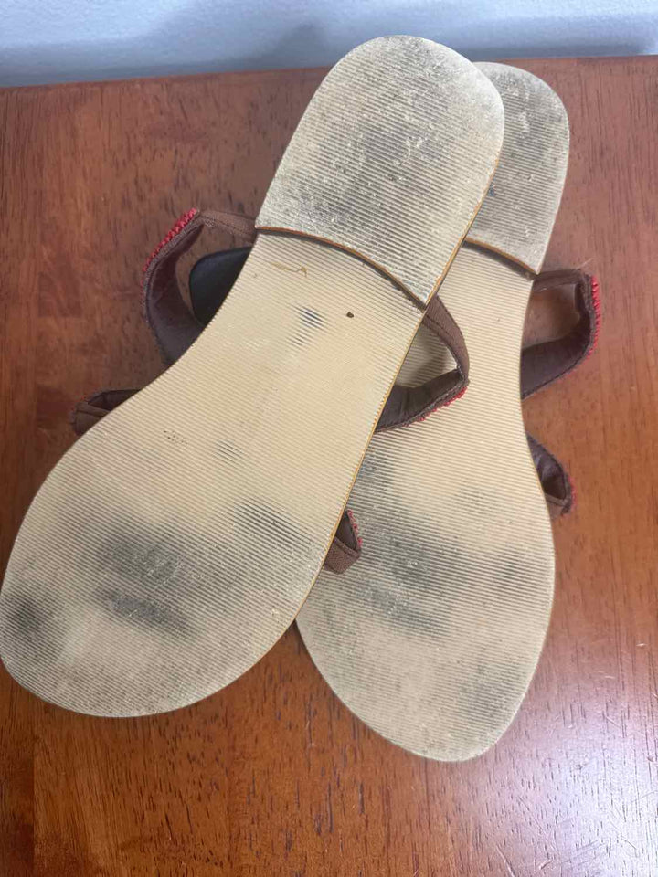 Kristen's Kloset Shoe Size 10 Red flat sandal
