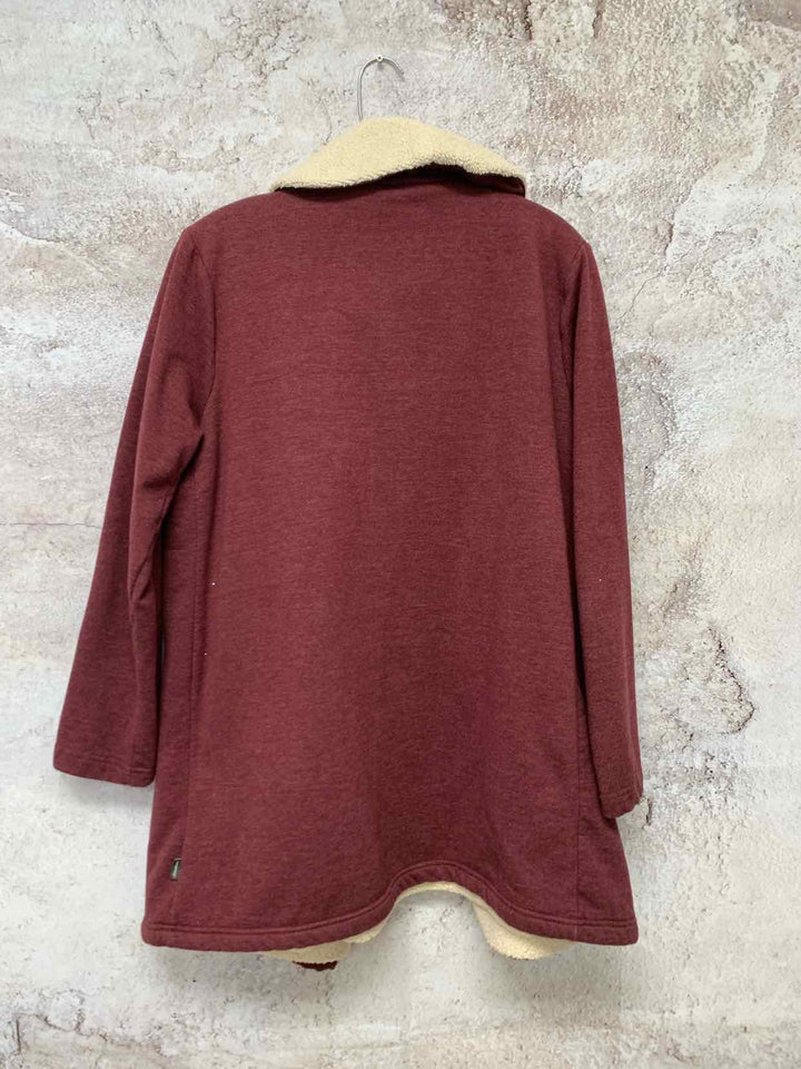 Eddie Bauer Burgundy Women Size L jacket