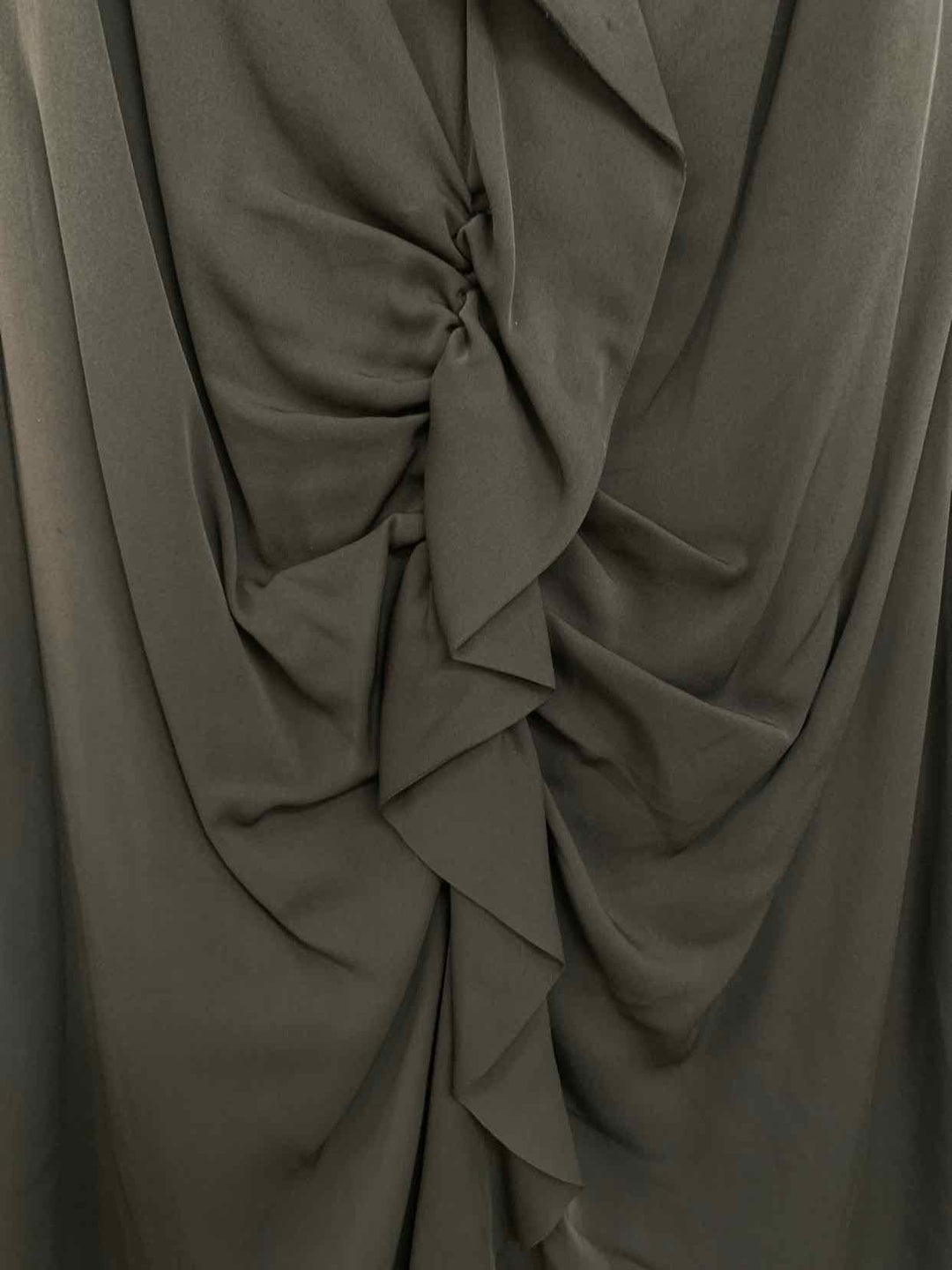 Yoana Baraschi Size 8 Grey Gathered Side sleeveless dress