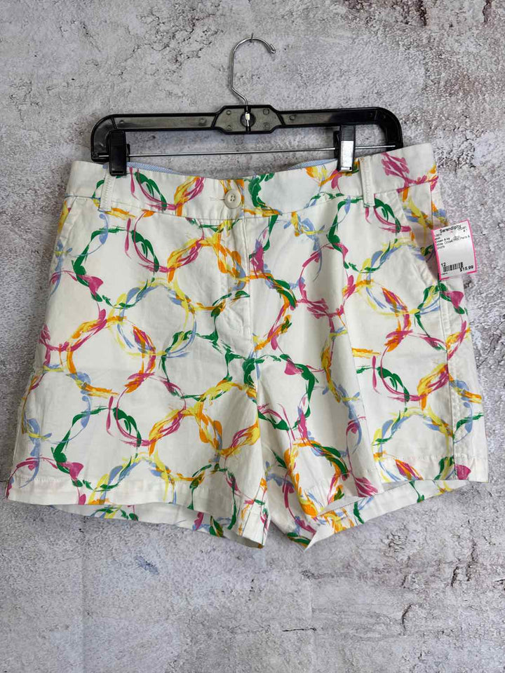 Crown & Ivy Size 12 White Pink skort