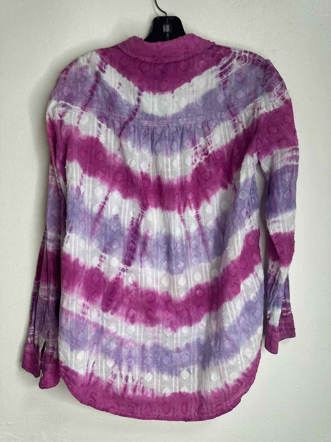 Pilcro Size S Pink Button Down Tye Dye long sleeve top