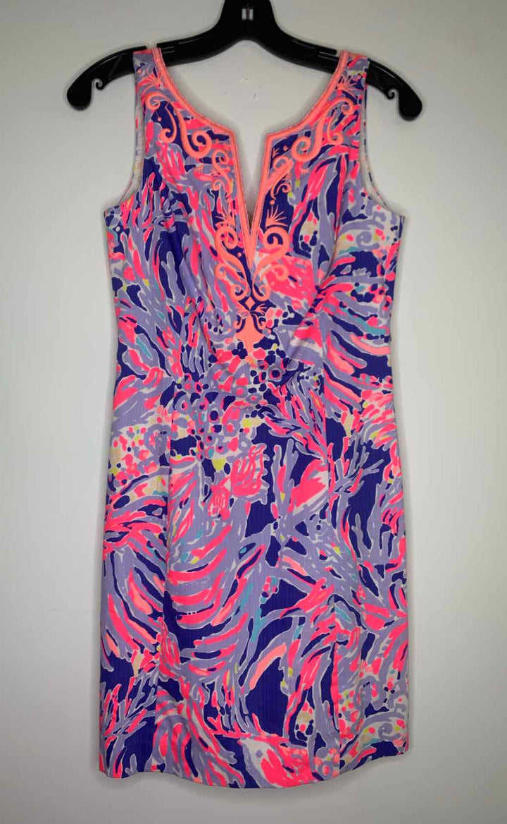 Women Size 0 Lilly Pulitzer Hot Pink sleeveless dress