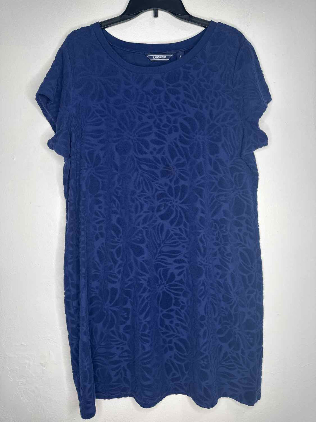 Lands End Size L Blue short sleeve