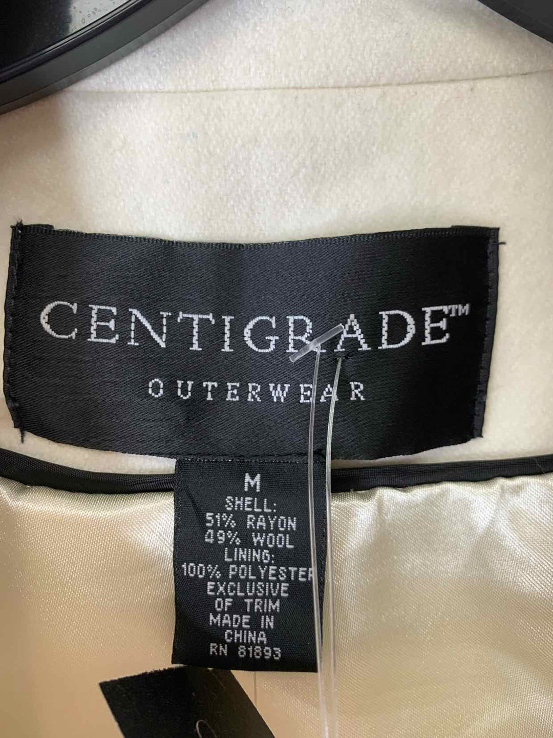 Centigrade Outerwear Ivory Women Size M jacket