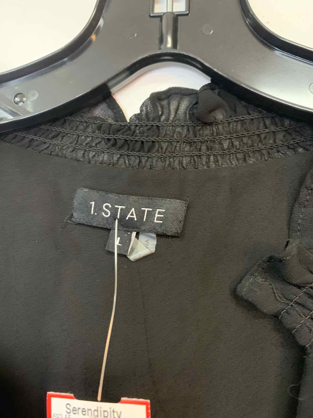 Women Size L 1 State Black long sleeve dress