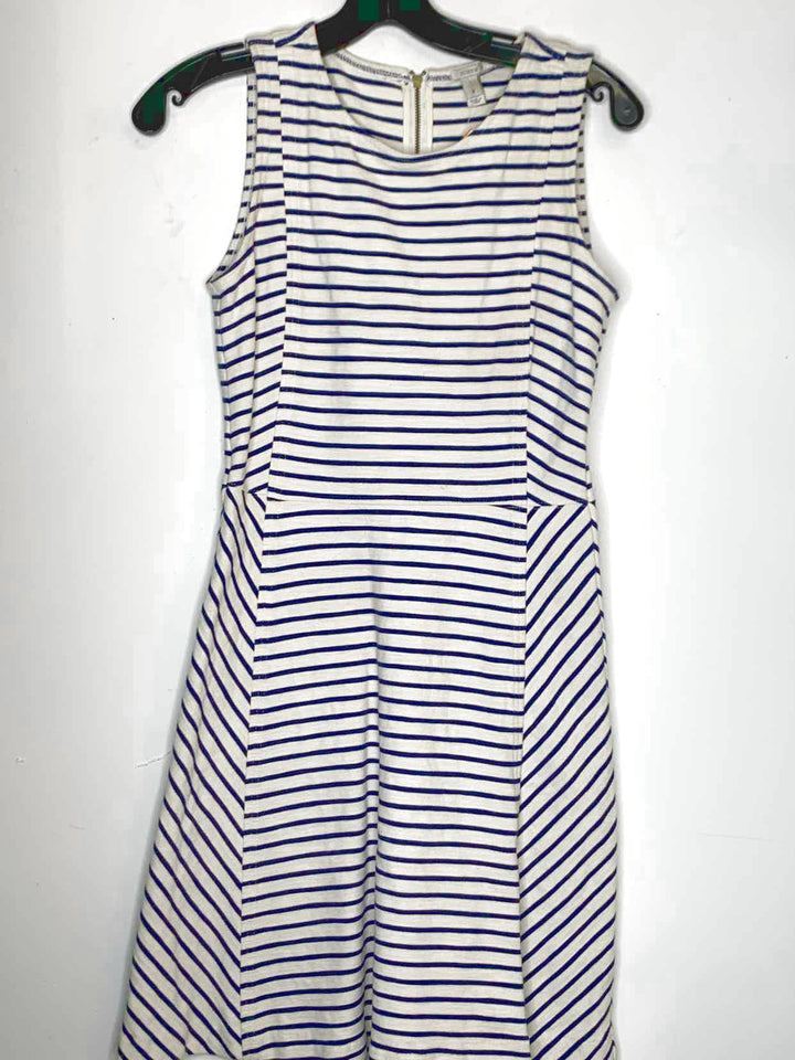 Women Size 2 J Crew striped sleeveless dress