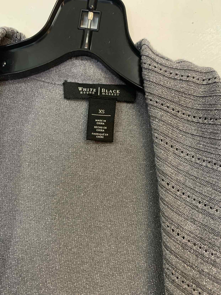 White Black Market Women Size XS silver cardigan