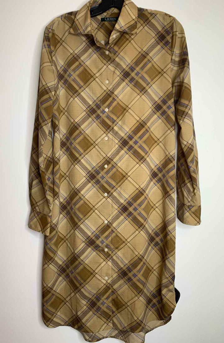 Women Size 6 Ralph Lauren Brown long sleeve dress