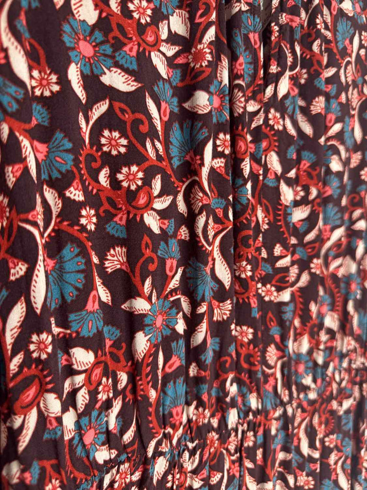 Old Navy Size S Red Floral long sleeve dress