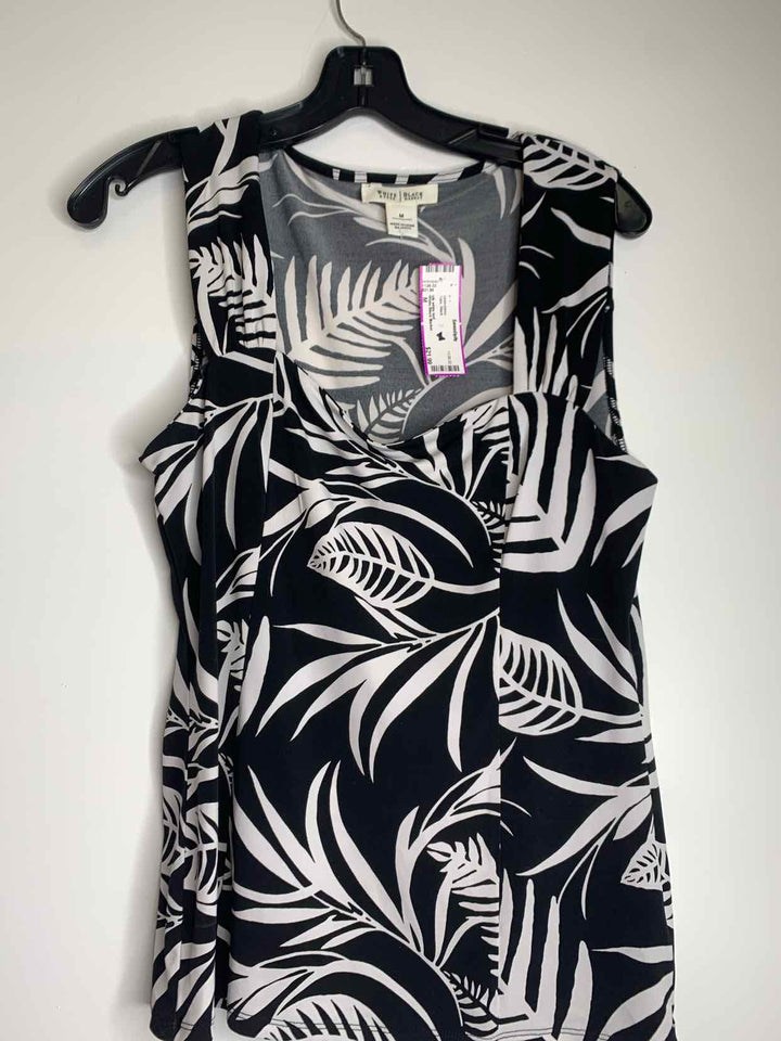 White Black Market Women Size M Black sleeveless