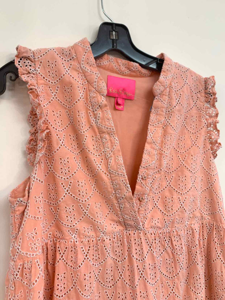 Women Size M Lilly Pulitzer Peach sleeveless dress