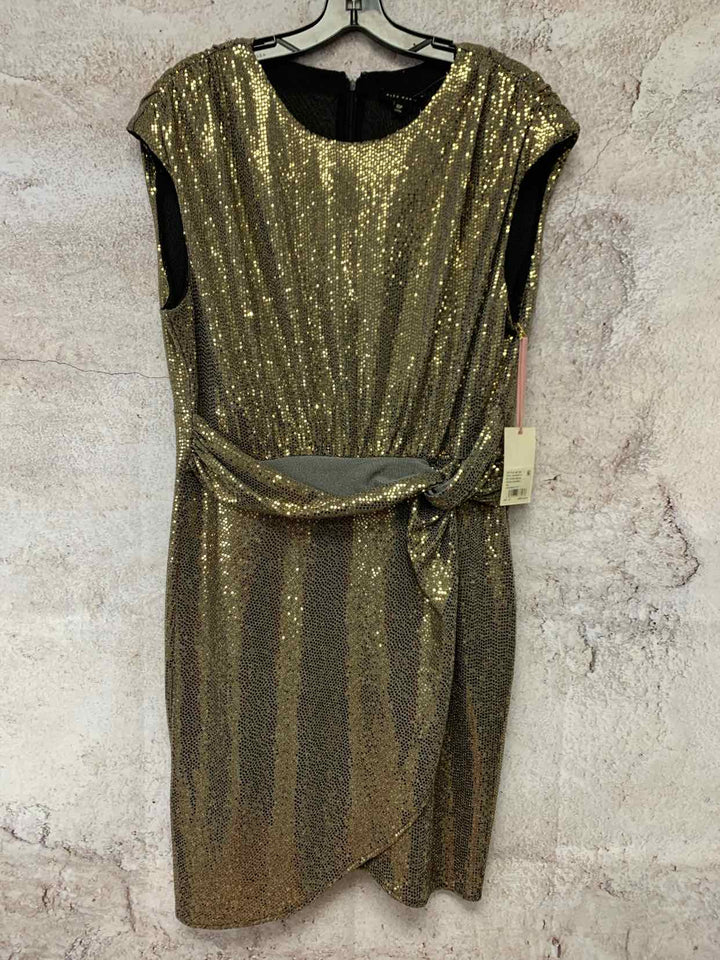 Alex & Marie Size 16P Gold formal dress