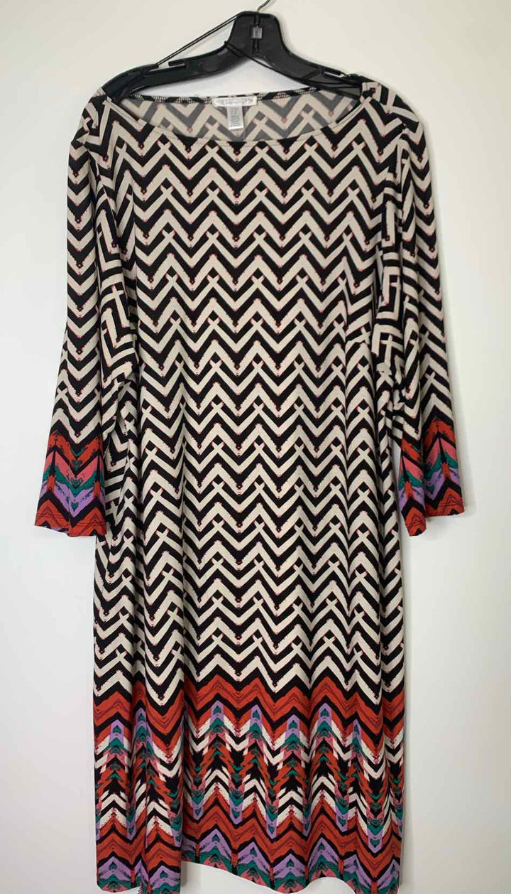 Women Size 20 London Times striped long sleeve dress