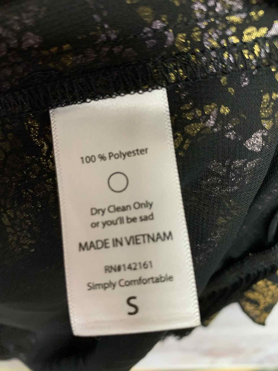 LulaRoe Size S Black and Gold shrug