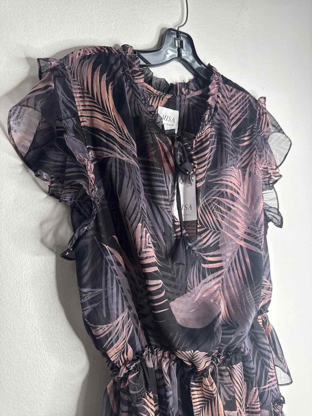 Misa Los Angeles Size M Multi-Color NWT Fern Leaves sleeveless dress