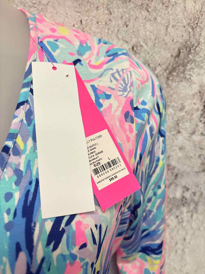 Lilly Pulitzer Size L Multi-Color Floral sundress
