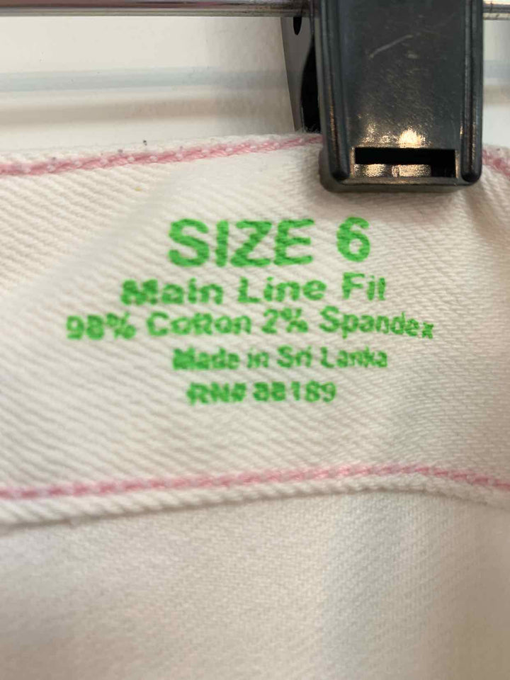 Women Size 6 Lilly Pulitzer White Jeans