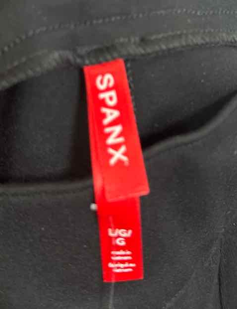 Spanx Size L Black Elastic Waist athletic pant