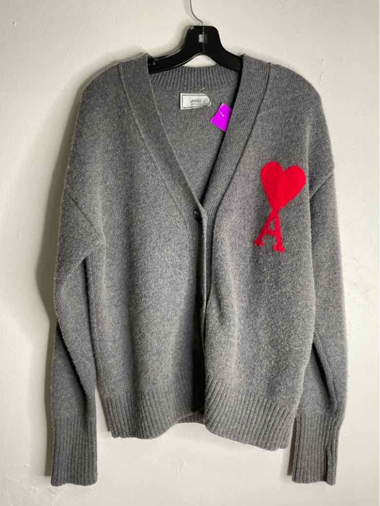 AMI Size L Grey sweater
