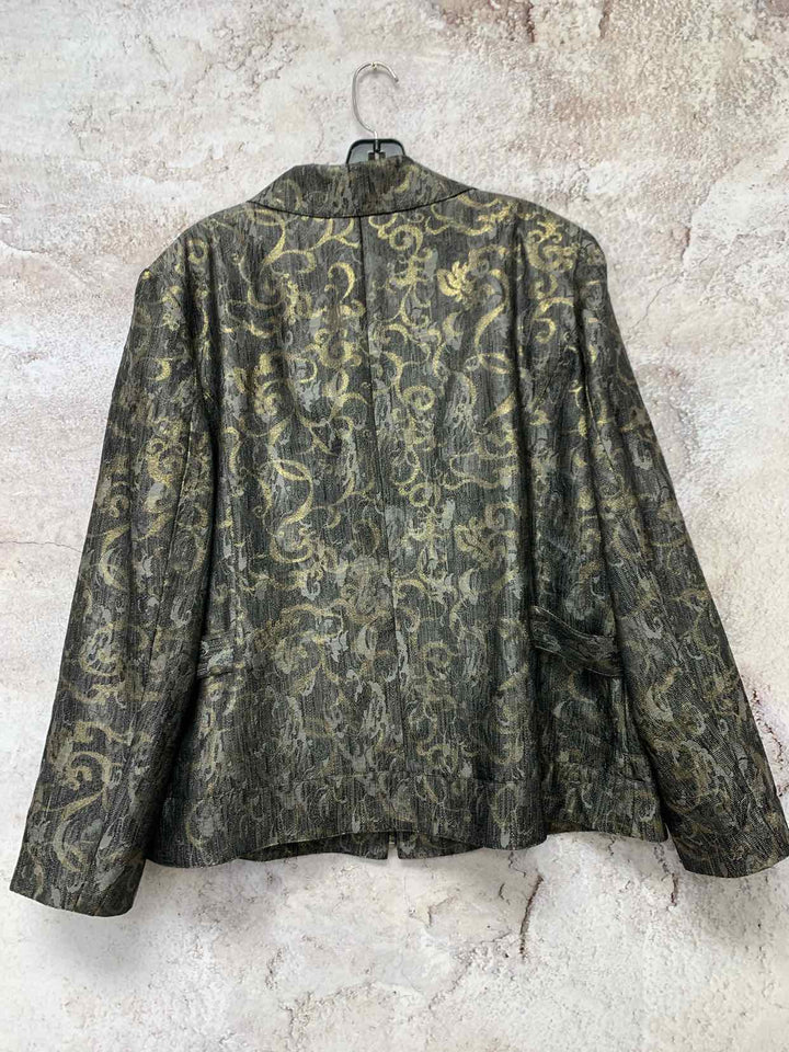 Chicos silver Women Size 3 jacket