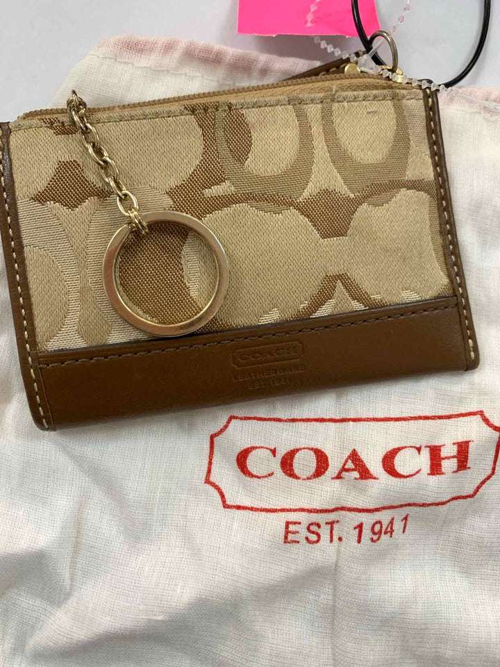 Coach Brown Print wallet