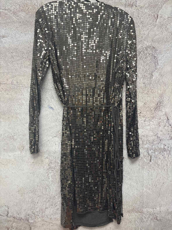 Michael Kors Size M Silver long sleeve dress