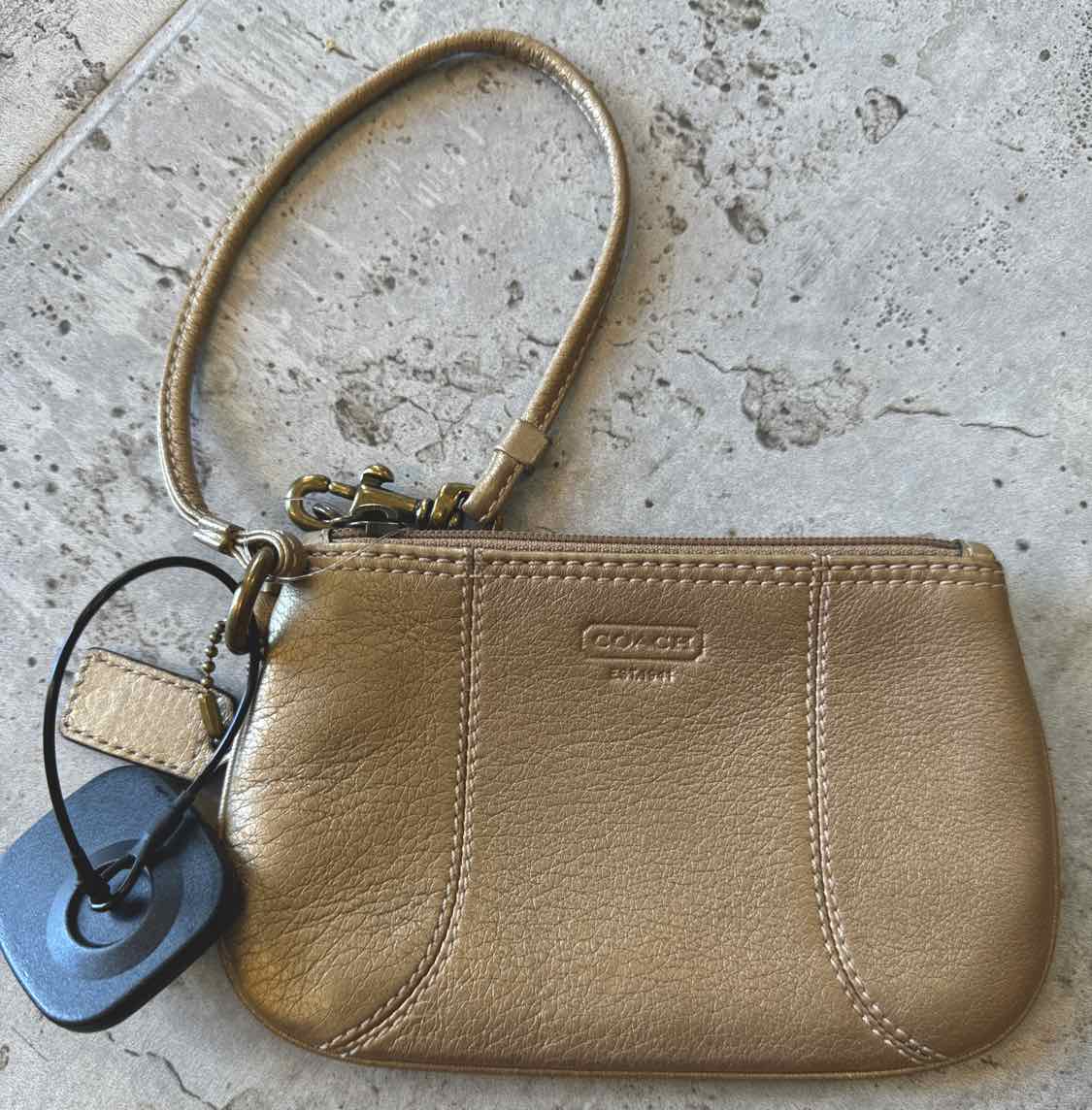 Coach hotsell Gold Wristlet