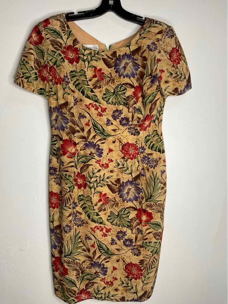 Maggie London Size 6 Multi-Color short sleeve