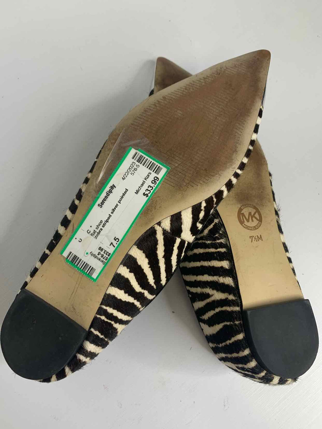 Michael Kors Animal Print W Shoe Size 7.5 flat shoe