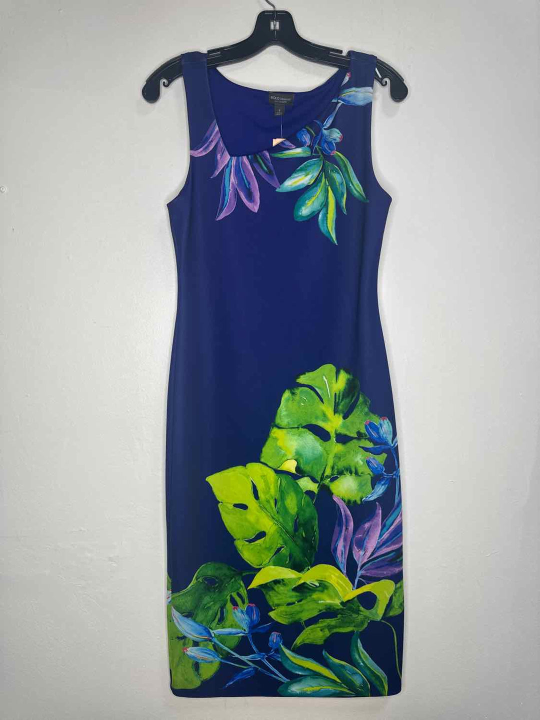 Bold Elements Size S Purple Floral short sleeve