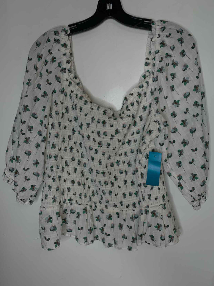 Loft Women Size 20 White short sleeve top