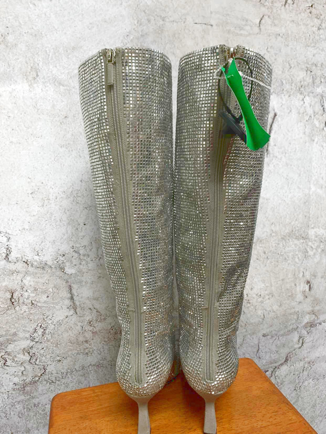 lolacruz silver W Shoe Size 40 boots high