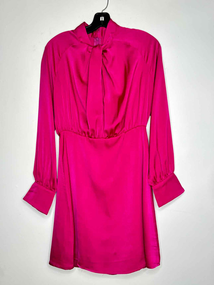 Women Size M She + Sky Hot Pink long sleeve dress