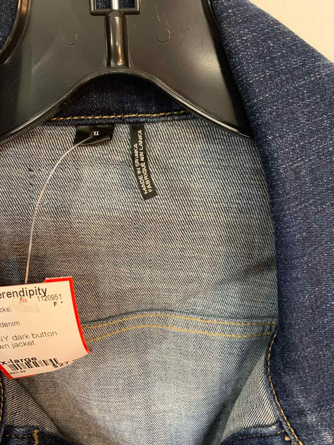 DKNY denim size x-large denim jacket