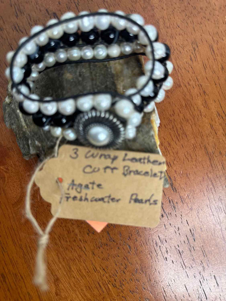 Stone Addiction Size OS Black Excellent Bracelet