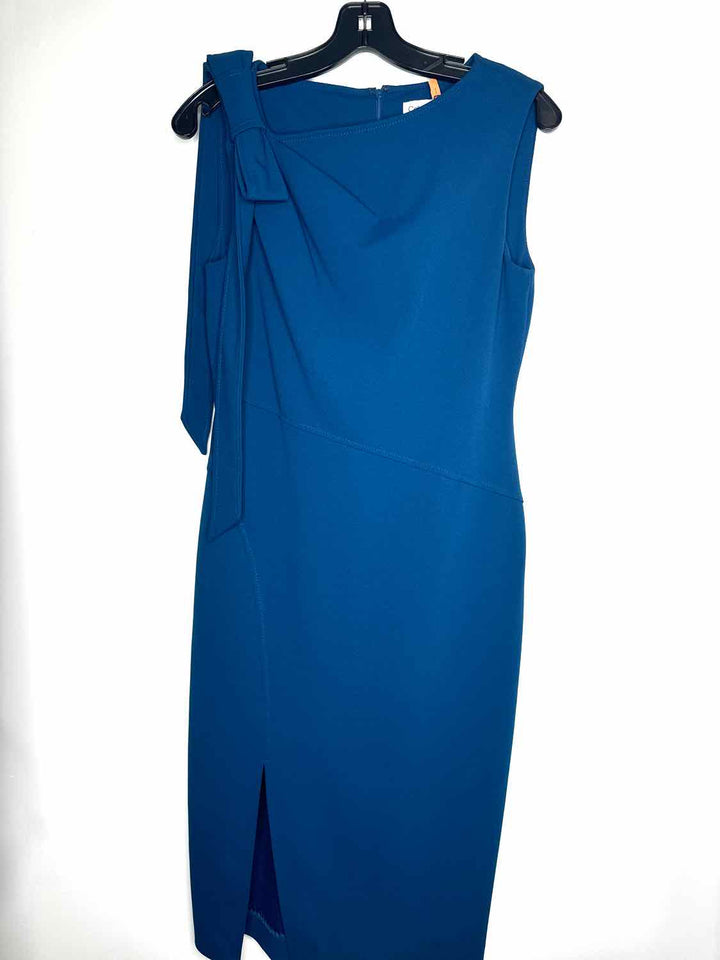 Women Size 6 Calvin Klein Blue sleeveless dress