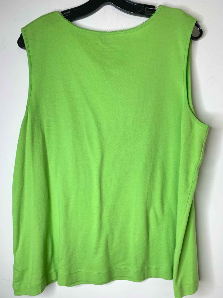 White Stag Women Size 2X Lime Green tank top