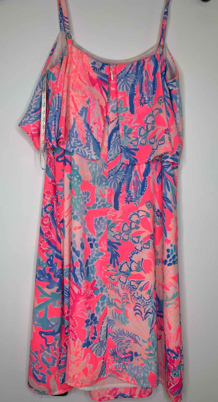 Women Size XXS Lilly Pulitzer Hot Pink spaghetti strap dress