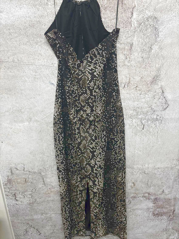 Fashion Nova Size L Black spaghetti strap dress