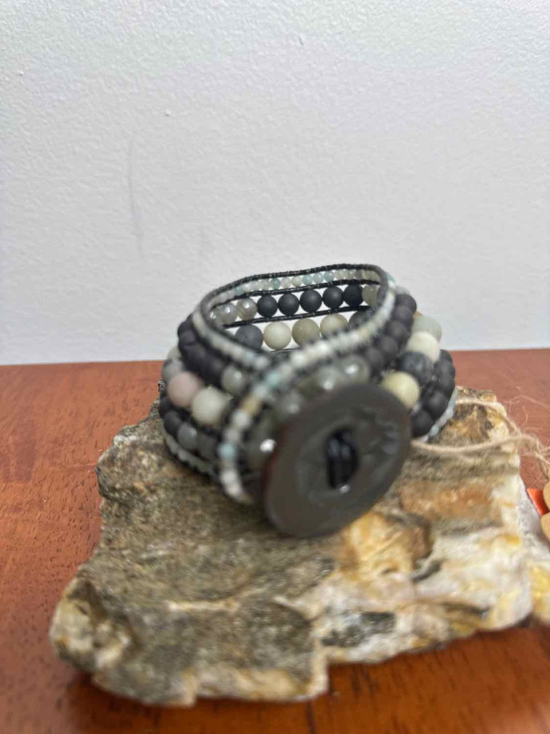 Stone Addiction Size OS Grey Excellent Bracelet