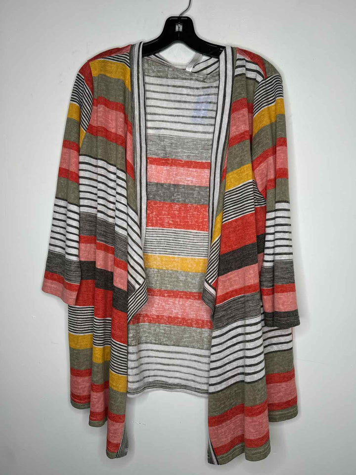 Dearcase Women Size XL striped cardigan