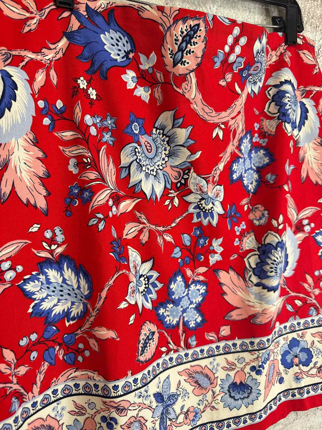 Talbots Size 14 Red knee length skirt